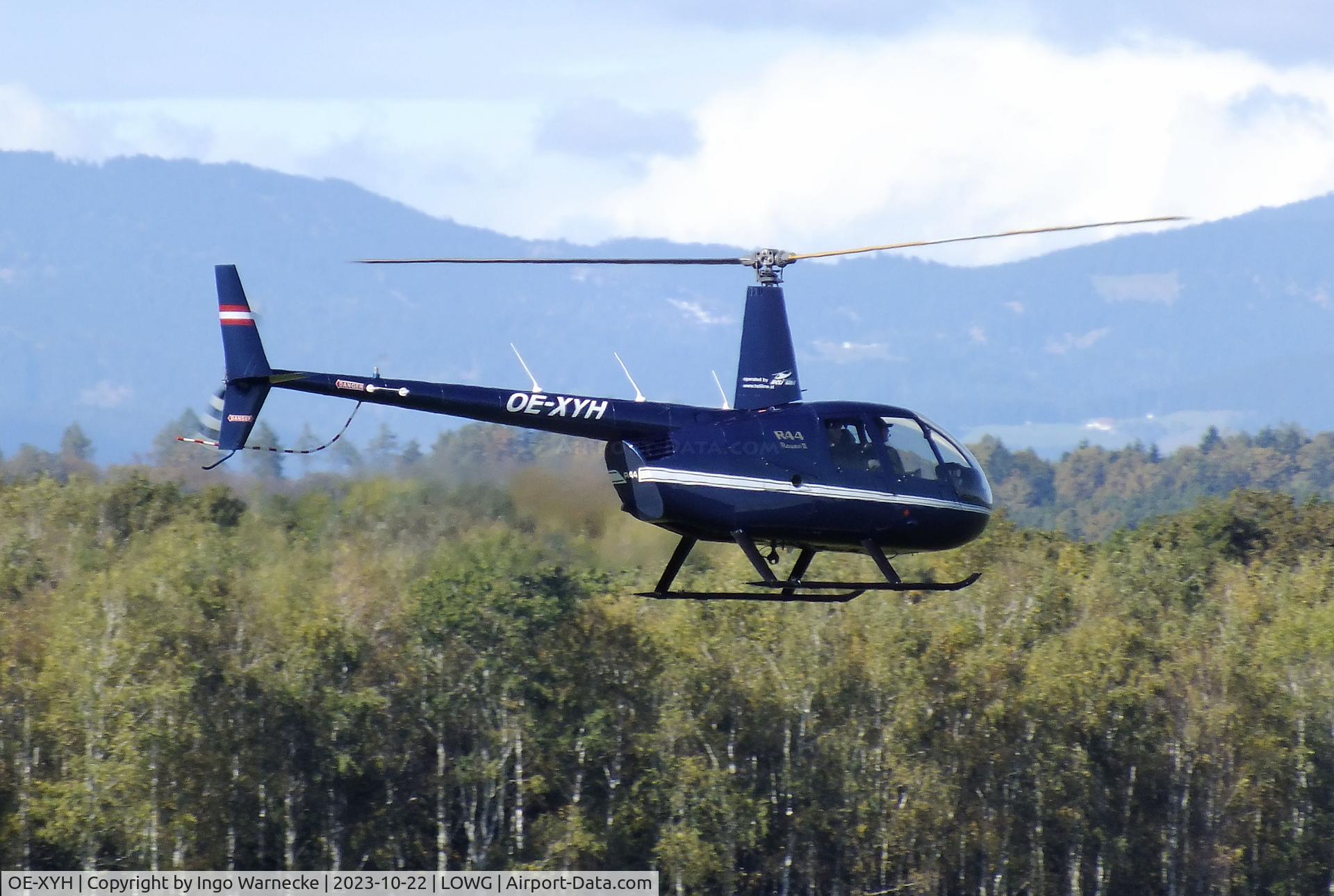 OE-XYH, 2012 Robinson R44  Raven II C/N 13355, Robinson R44 Raven II at Graz airport