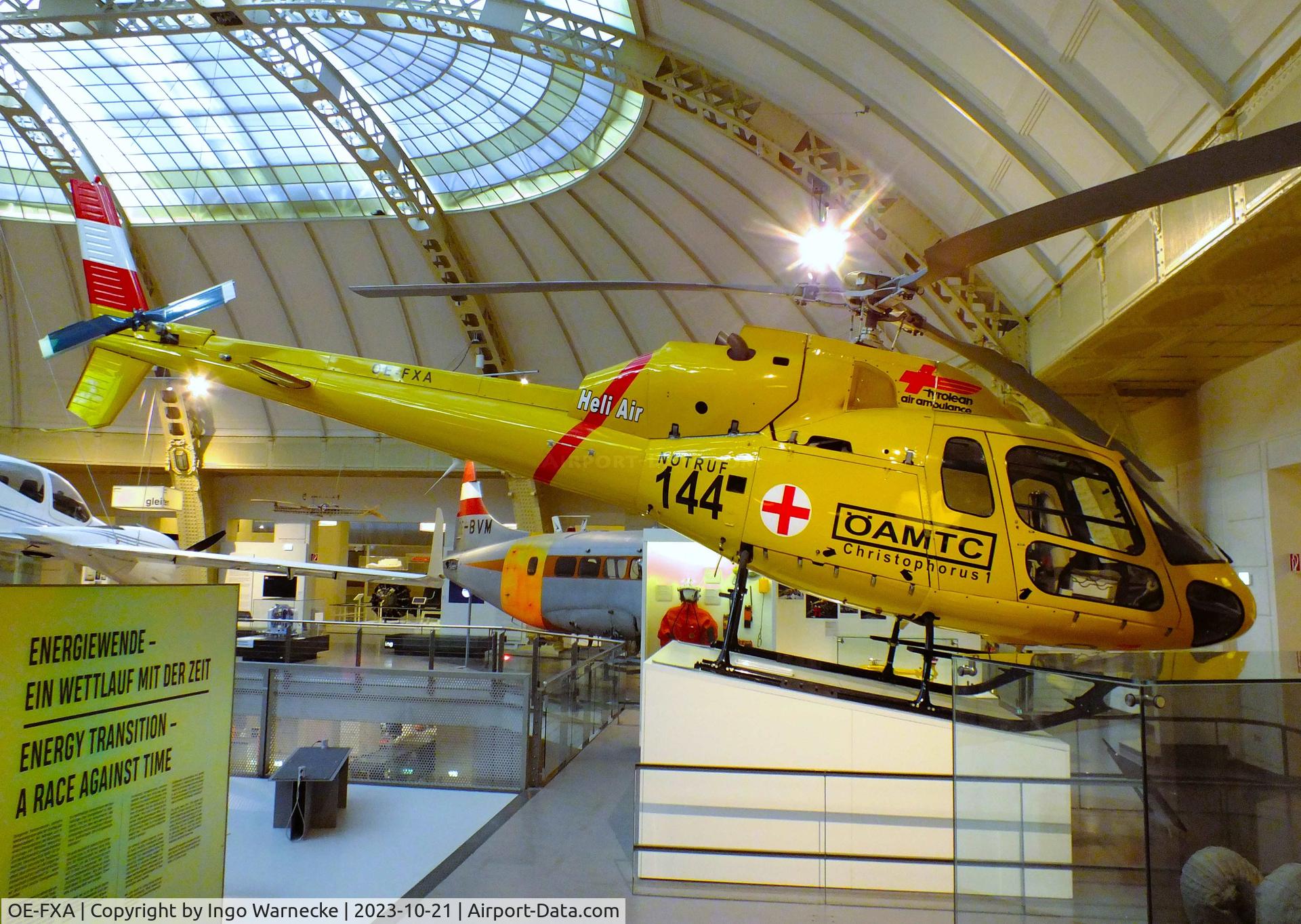 OE-FXA, Aerospatiale AS.355F-1 Ecureuil 2 C/N 5056, Aerospatiale AS.355F-1 Ecureuil 2 at the Technisches Museum Wien (Vienna Technical Museum)