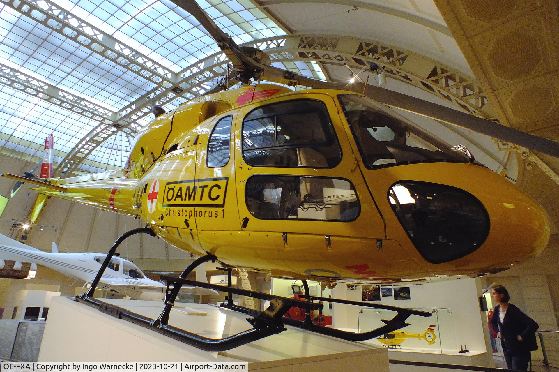 OE-FXA, Aerospatiale AS.355F-1 Ecureuil 2 C/N 5056, Aerospatiale AS.355F-1 Ecureuil 2 at the Technisches Museum Wien (Vienna Technical Museum)