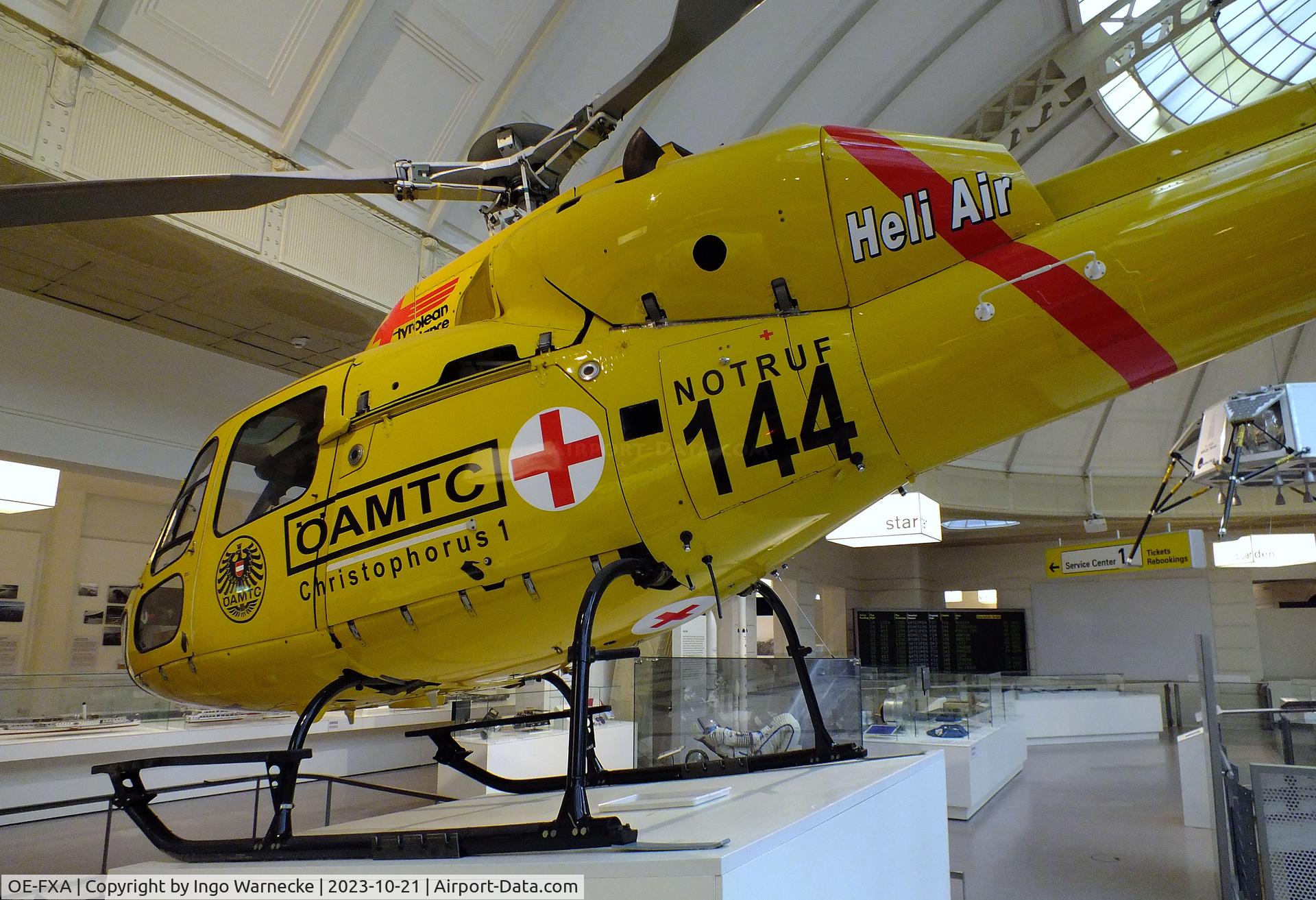 OE-FXA, Aerospatiale AS.355F-1 Ecureuil 2 C/N 5056, Aerospatiale AS.355F-1 Ecureuil 2 at the Technisches Museum Wien (Vienna Technical Museum)