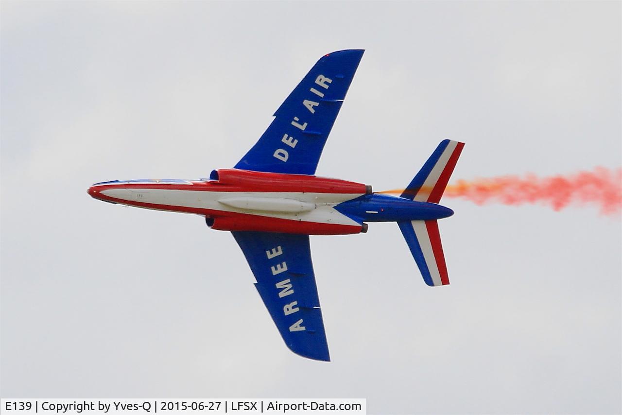 E139, Dassault-Dornier Alpha Jet E C/N E139, Dassault-Dornier Alpha Jet E (F-UGFC), Athos 07 of Patrouille de France 2015, Luxeuil-Saint Sauveur Air Base 116 (LFSX)