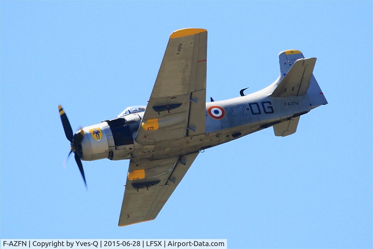 F-AZFN, Douglas AD-4N Skyraider C/N 7609, Douglas AD-4N Skyraider, On display, Luxeuil-St Sauveur Air Base 116 (LFSX)