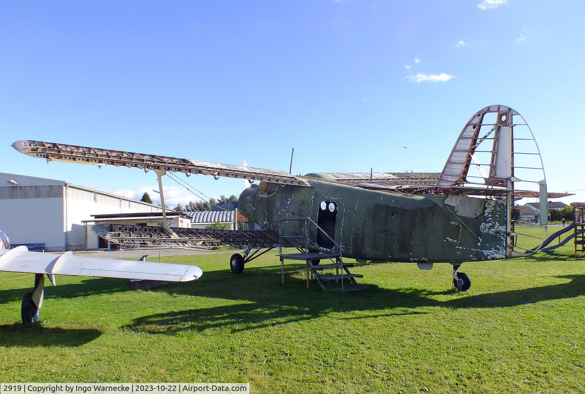 2919, Antonov An-2TP C/N 1G29-19, Antonov An-2TP COLT (awaiting tail and wing re-covering) at the Österreichisches Luftfahrtmuseum (Austrian Aviation Museum), Graz-Thalerhof