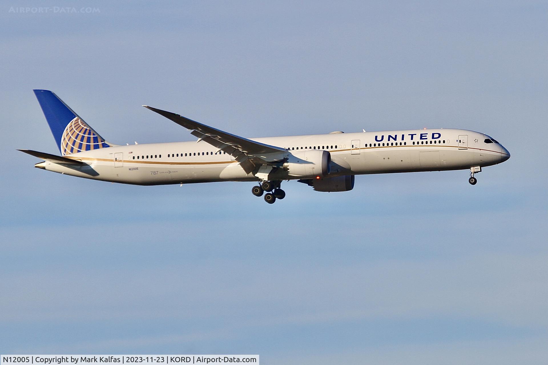 N12005, 2019 Boeing 787-10 Dreamliner Dreamliner C/N 40937, UNITED B78X N12005 UAL882 RJTT-KORD, RWY 10C APP KORD