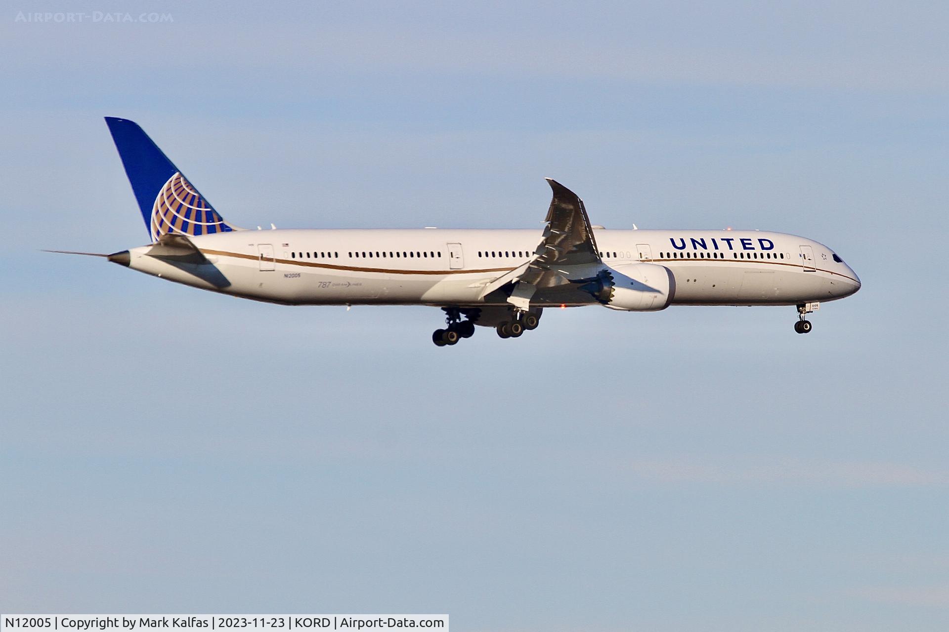 N12005, 2019 Boeing 787-10 Dreamliner Dreamliner C/N 40937, UNITED B78X N12005 UAL882 RJTT-KORD, RWY 10C APP KORD