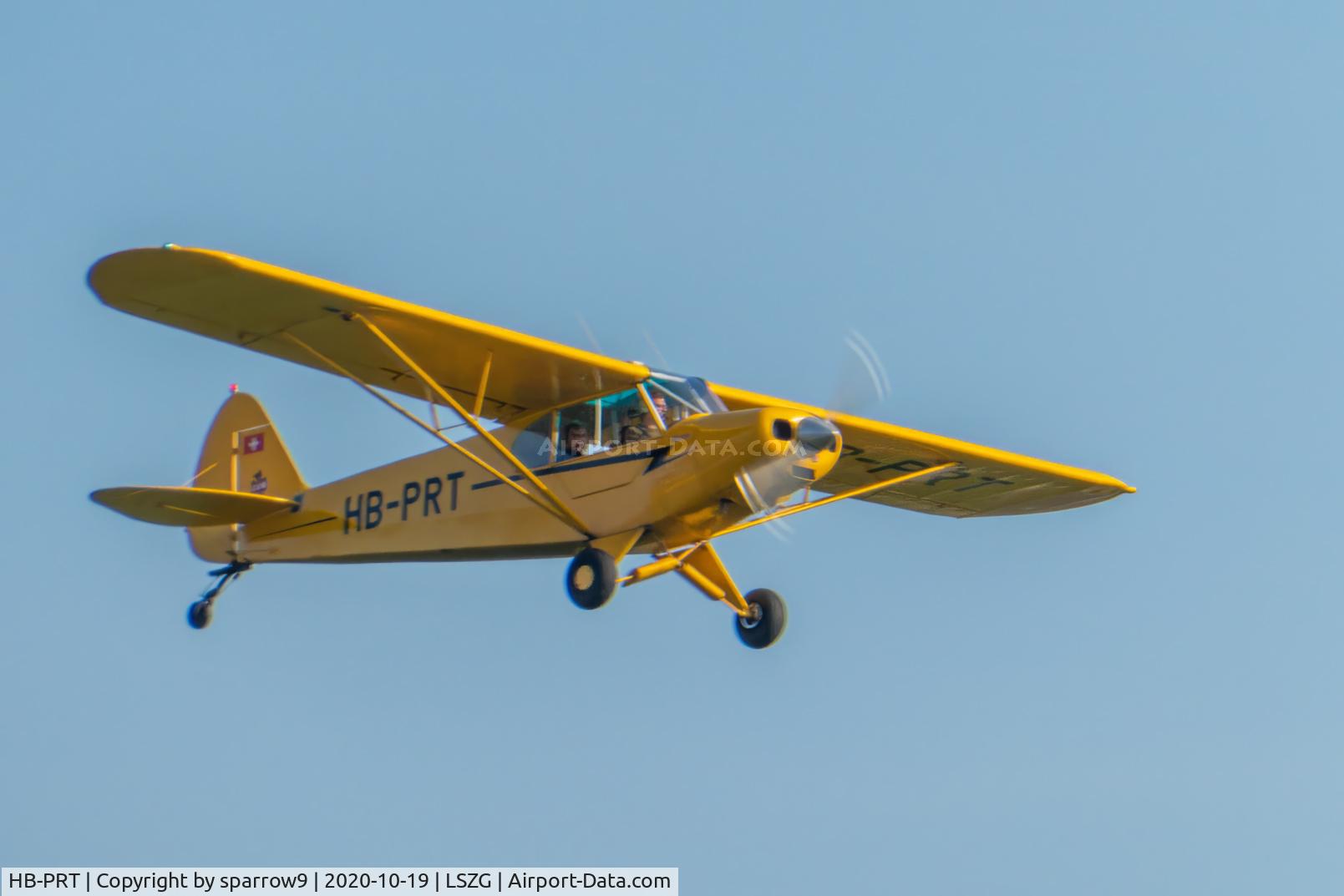 HB-PRT, 1953 Piper PA-18-150 Super Cub Super Cub C/N 18-3084, Circuit training at Grenchen.
