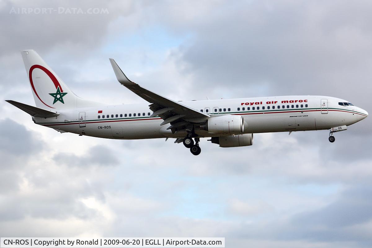 CN-ROS, 2008 Boeing 737-8B6 C/N 37718, at lhr