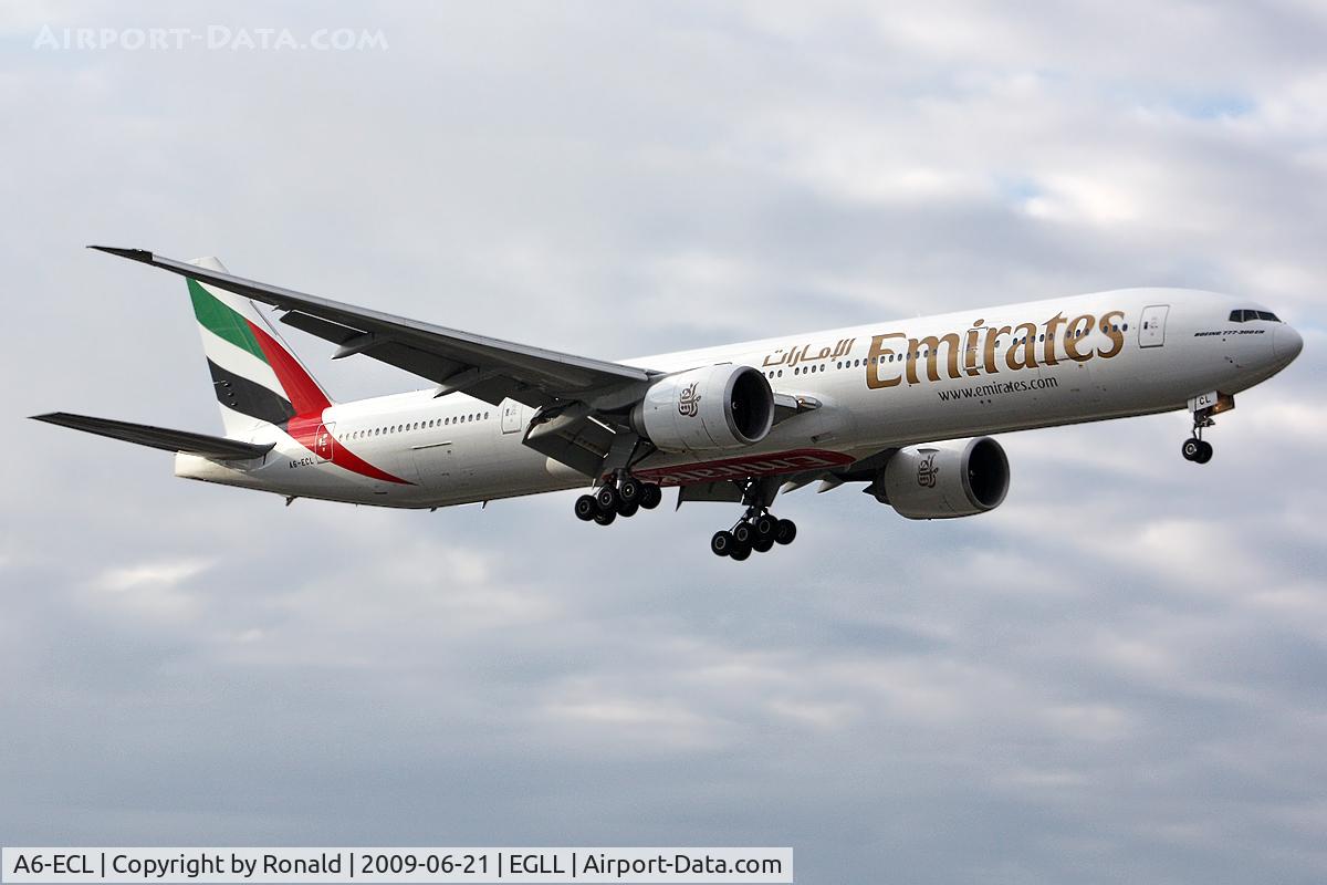 A6-ECL, 2008 Boeing 777-36N/ER C/N 37704, at lhr