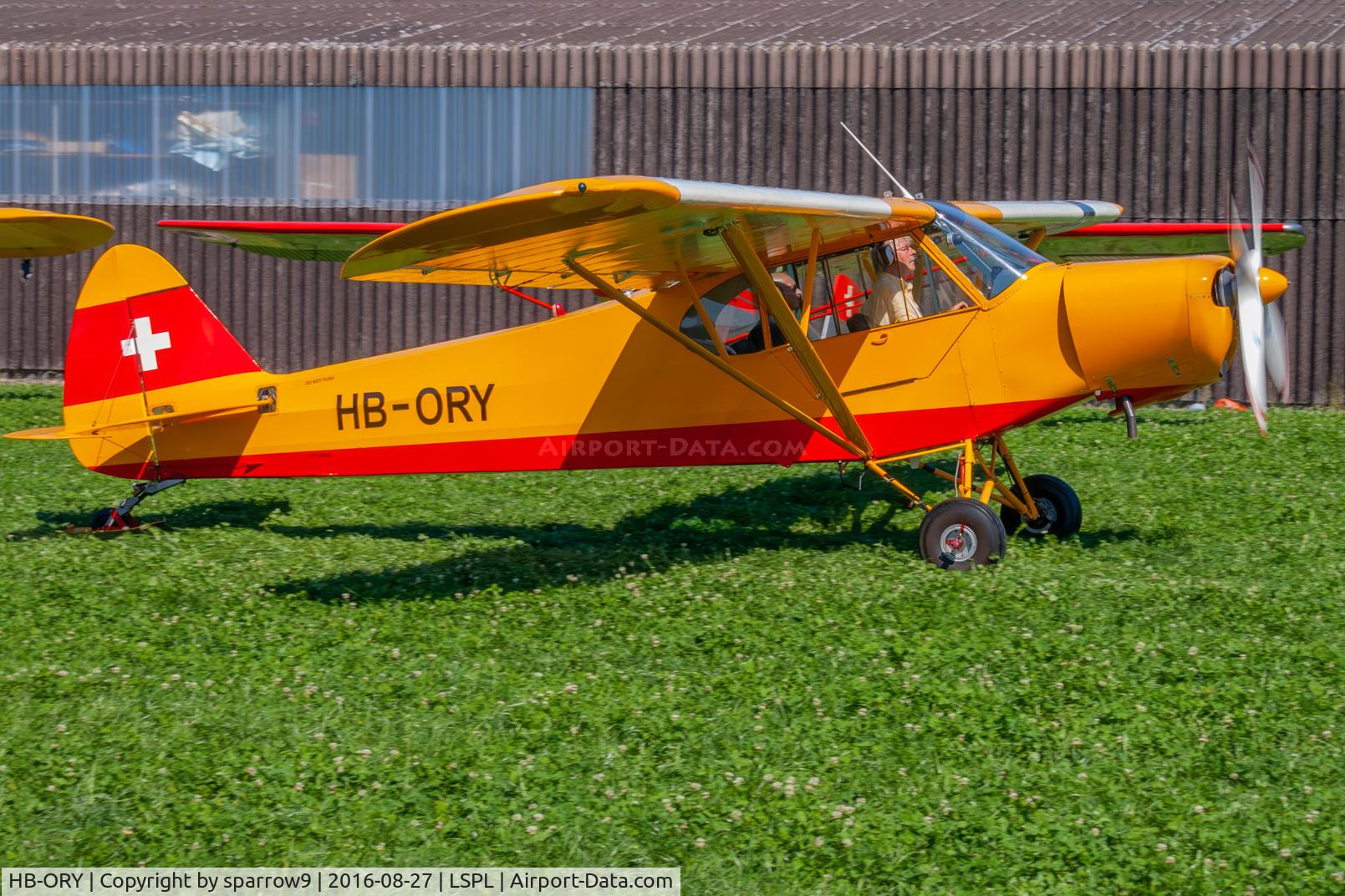 HB-ORY, 1955 Piper PA-18-180 Super Cub C/N 18-4639, Piper meet Bleienbach. Probably HB-registered before going to Germany, came back to the Hb-register 1963-10-25