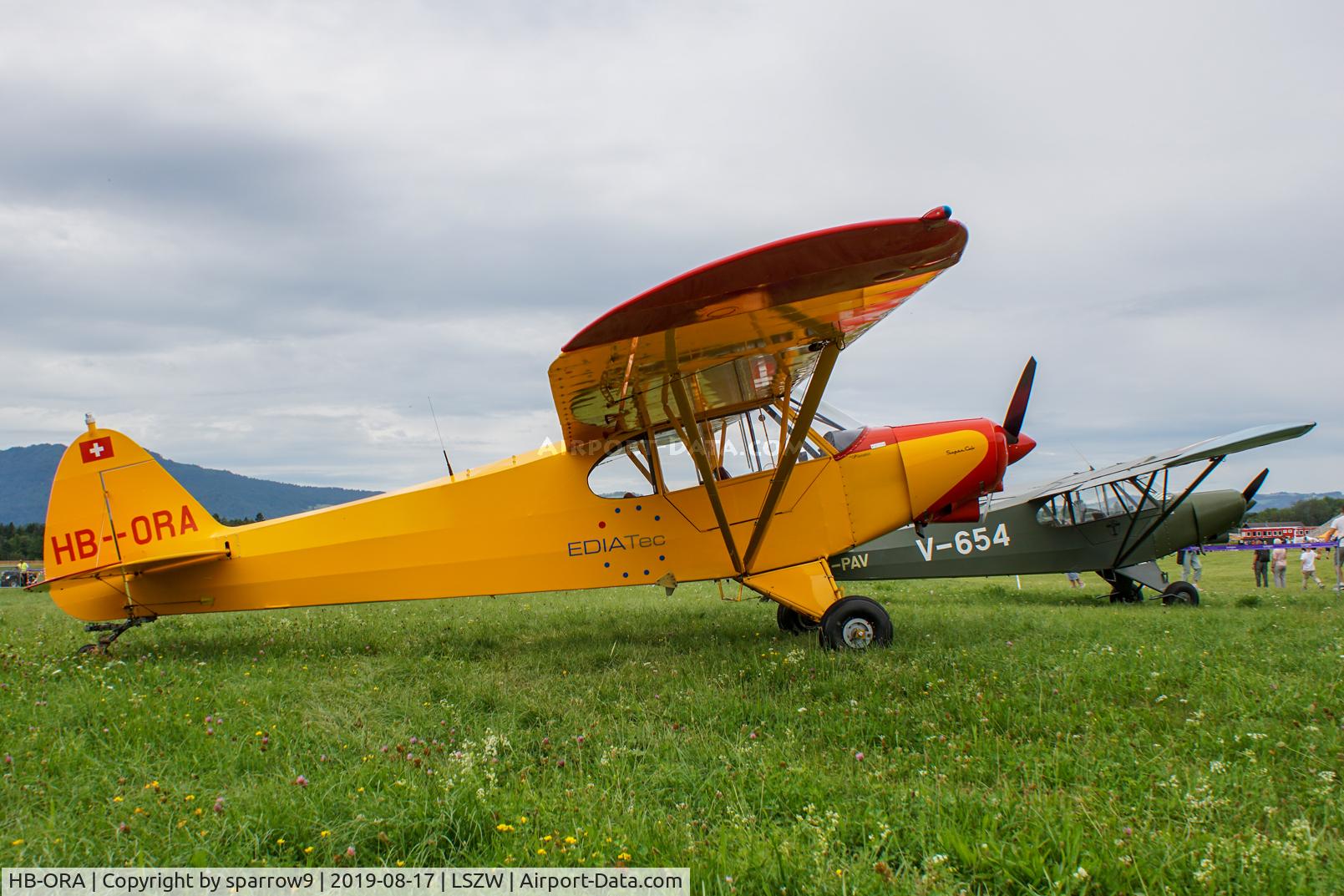 HB-ORA, 1959 Piper PA-18-150 Super Cub C/N 18-7049, Piper meet Thun airfield.