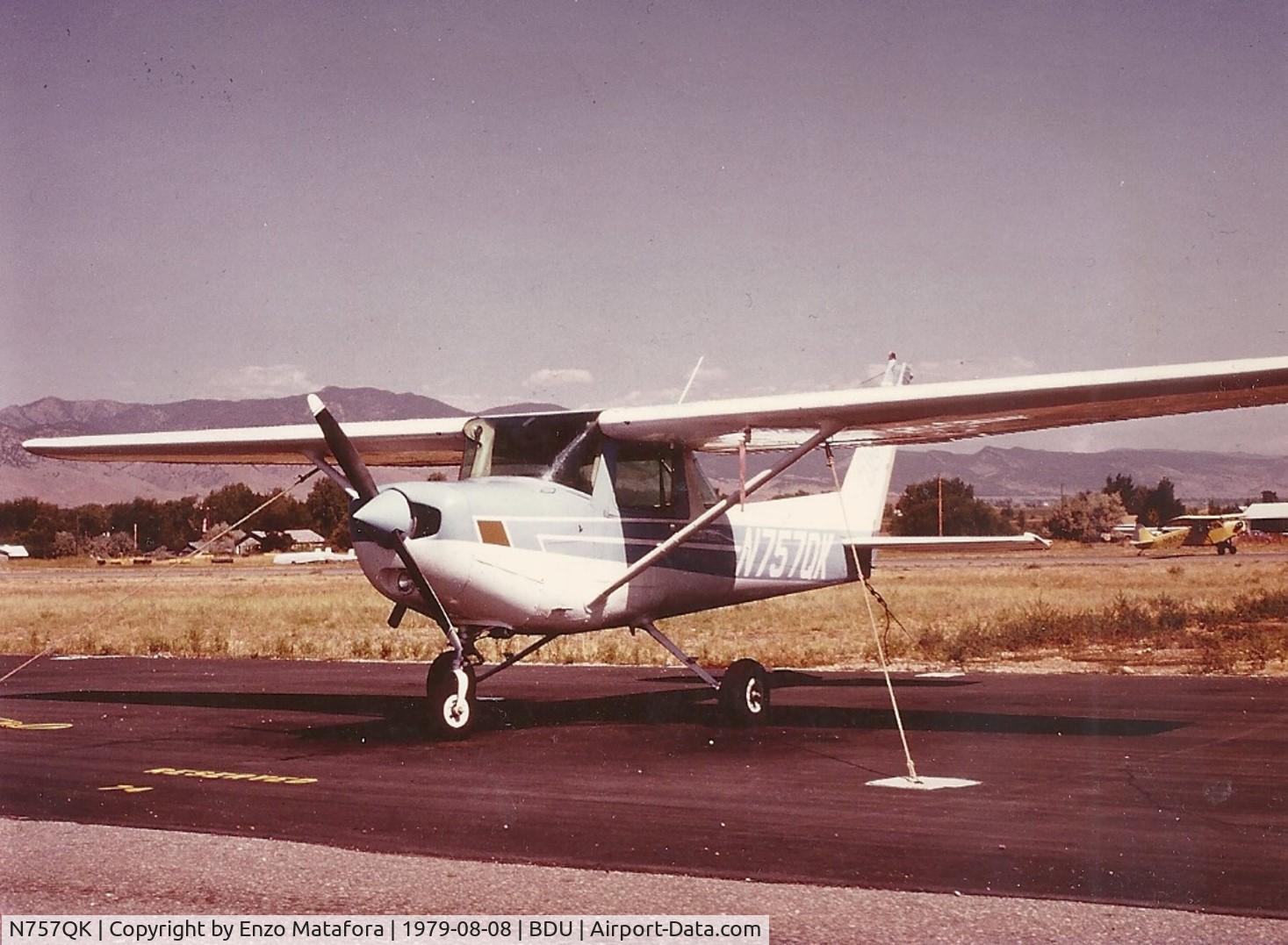 N757QK, 1977 Cessna 152 C/N 15279918, Did my first solo flight with this plane on August 8th 1979 at Western Air Training Boulder Municipal Airport CO