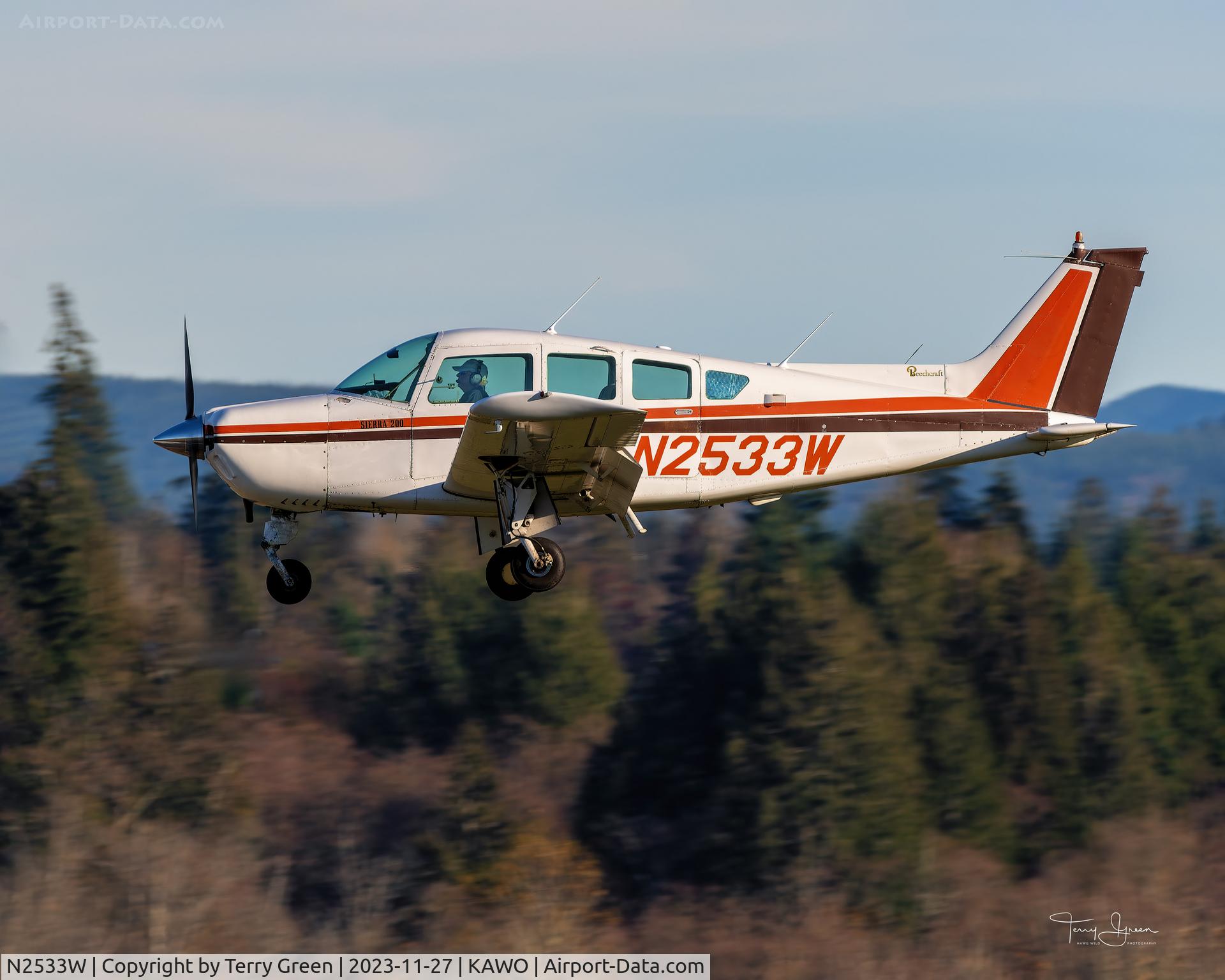 N2533W, 1973 Beech B24R Sierra C/N MC-208, KAWO