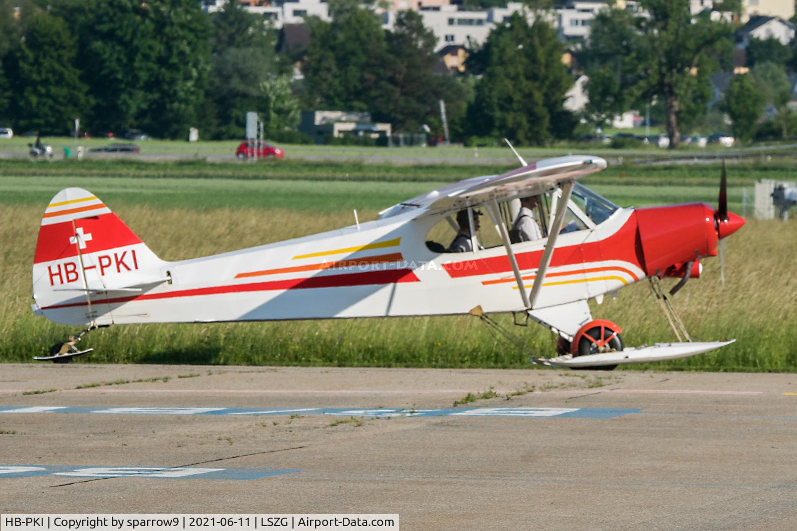 HB-PKI, 1961 Piper PA-18-150 Super Cub C/N 18-7692, At Grenchen, no skis needed
