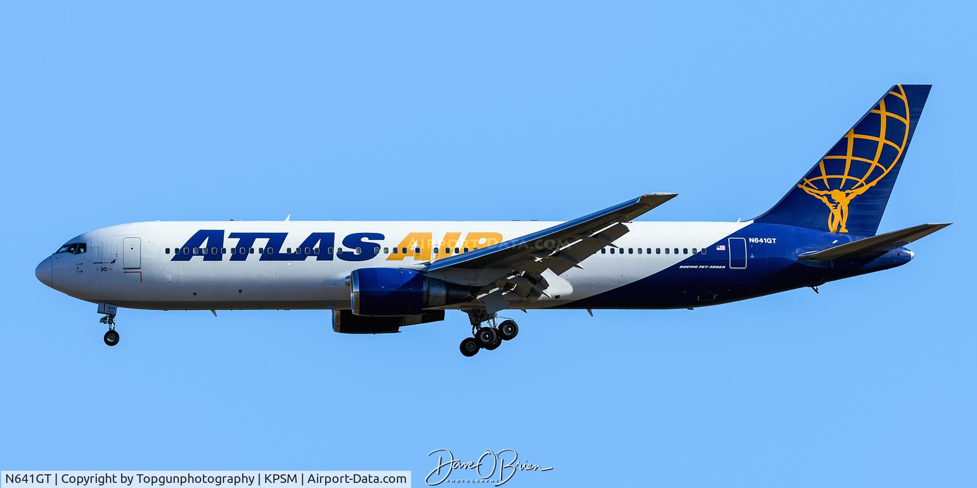N641GT, 1991 Boeing 767-300/ER C/N 25132, Atlas Airlines on short final for RW34