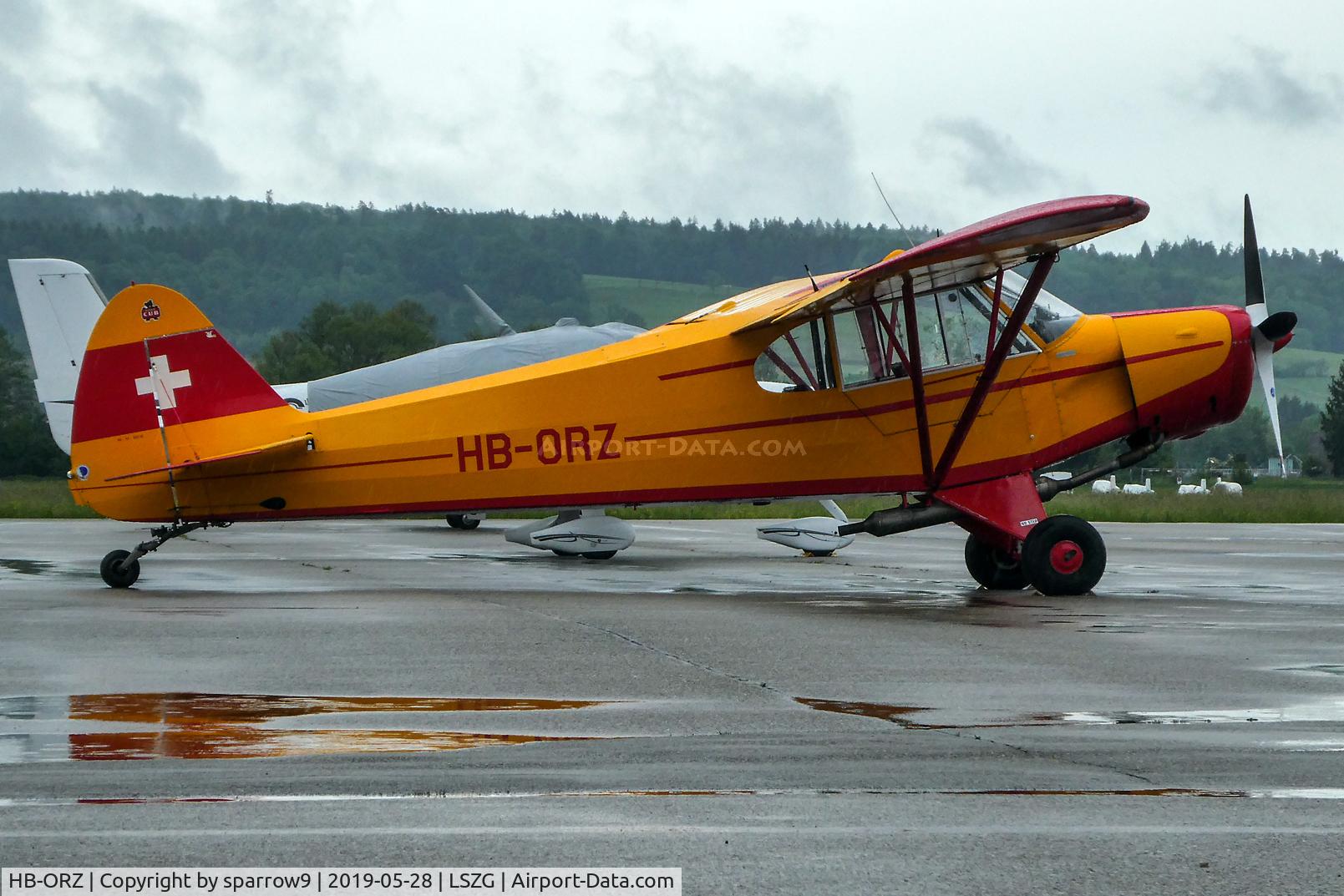 HB-ORZ, 1963 Piper PA-18-180 (MEC STC) C/N 18-7938, A rainy afternoon at Grenchen