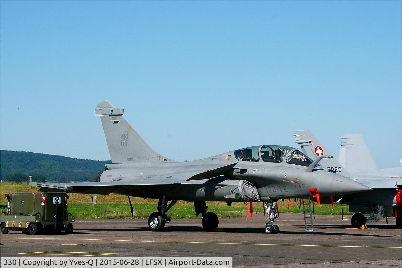 330, 2008 Dassault Rafale B C/N 330, Dassault Rafale B (113-IE), Flight line, Luxeuil-St Sauveur Air Base 116 (LFSX)