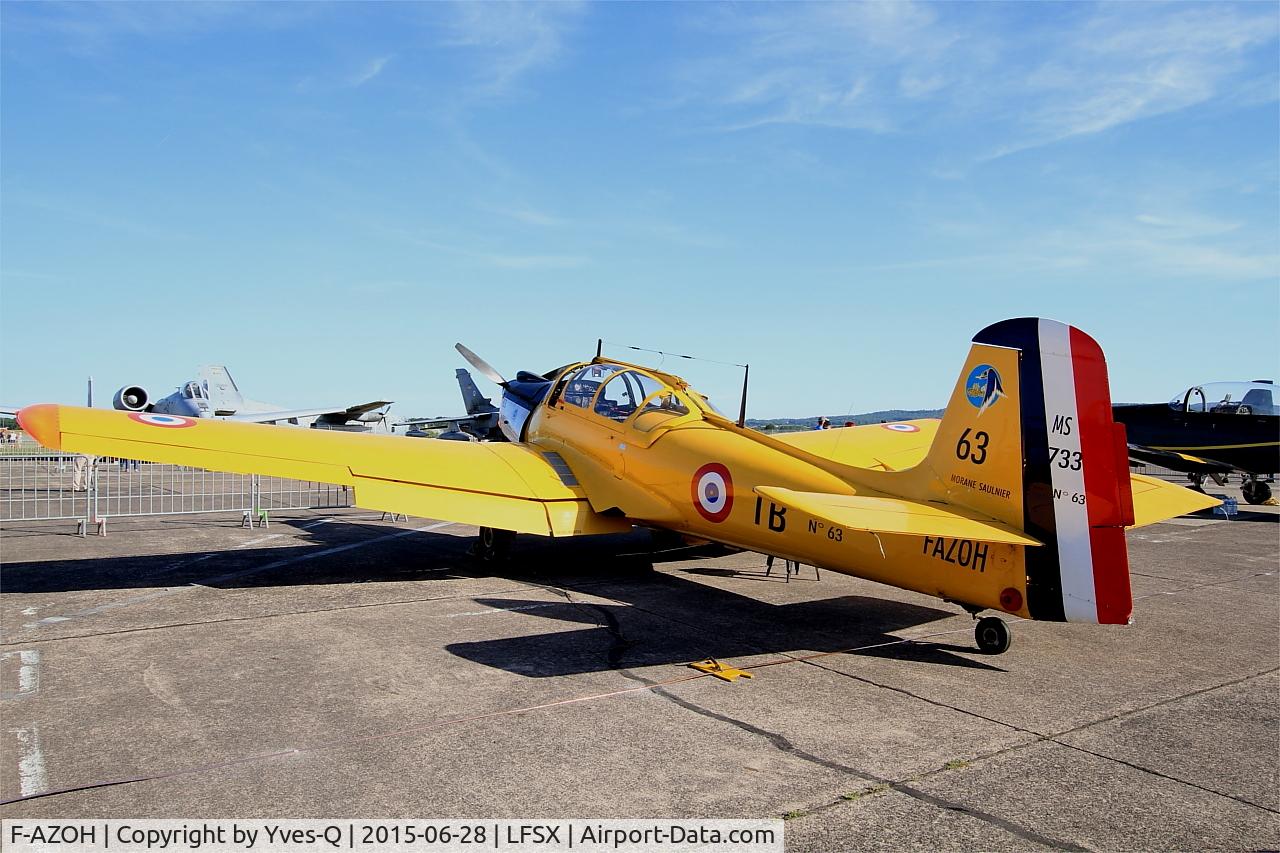 F-AZOH, Morane-Saulnier MS-733 Alcyon C/N 63, Morane-Saulnier MS-733 Alcyon, Static display, Luxeuil-Saint Sauveur Air Base 116 (LFSX)