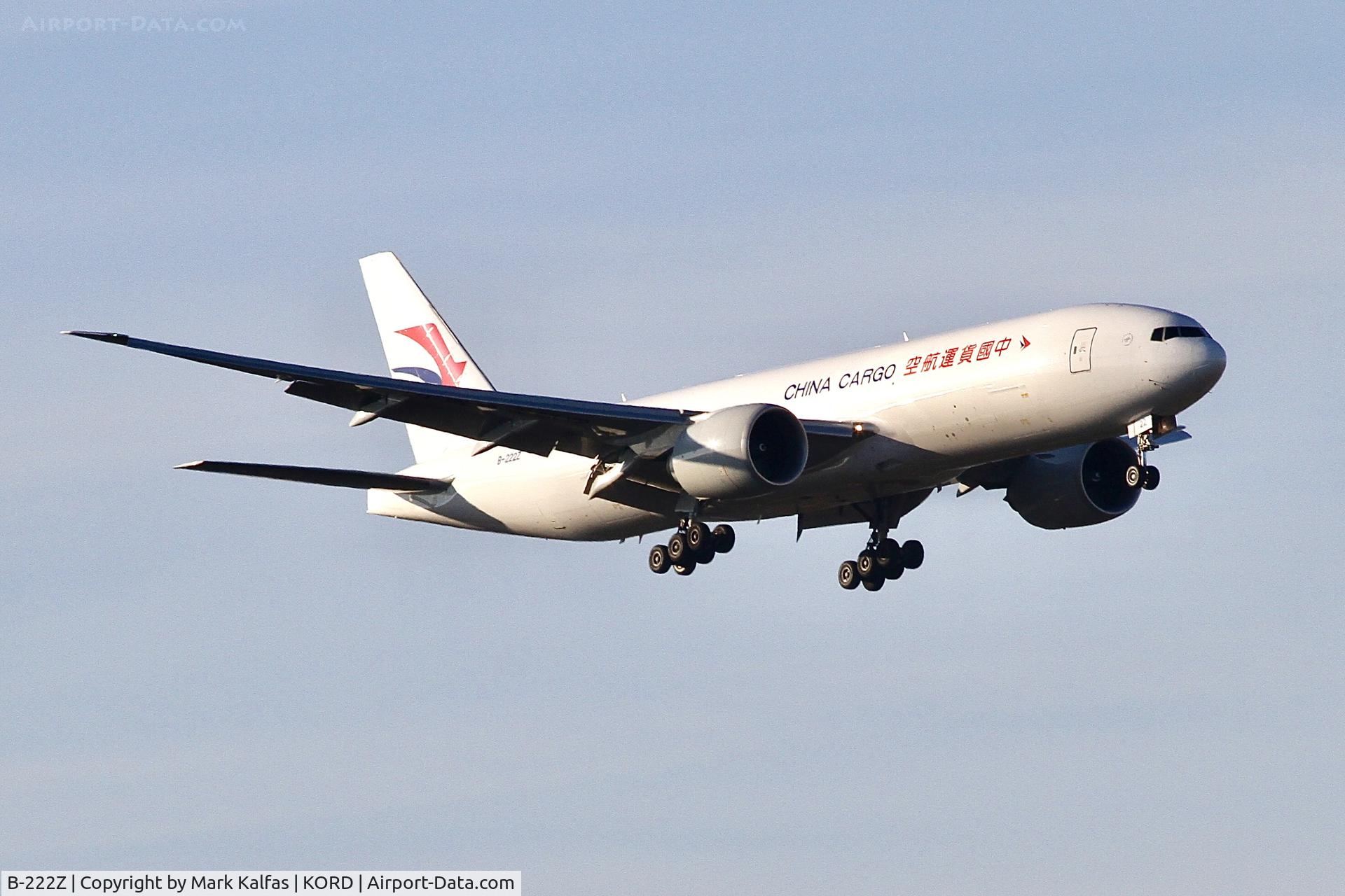 B-222Z, 2023 Boeing 777-F C/N 67798, CHINA CARGO B77W  B222Z CKK225 KSEA-KORD, RUNWAY 10C APPROACH KORD