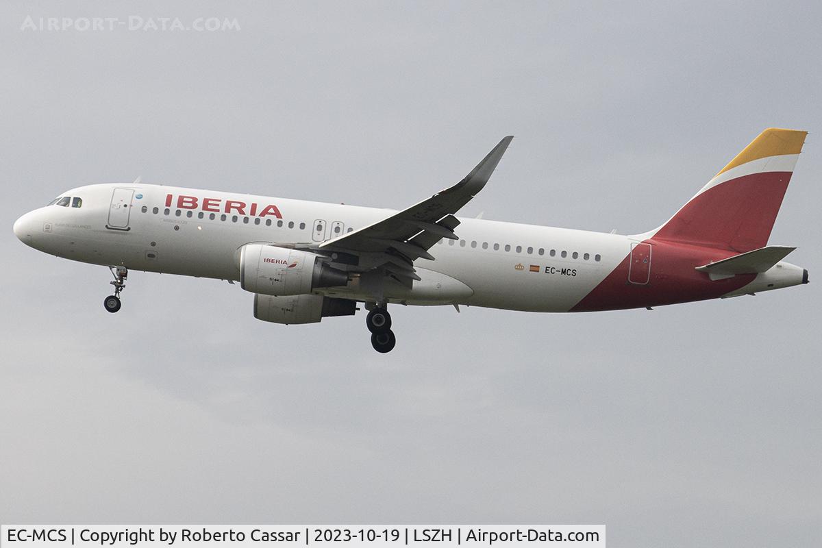 EC-MCS, 2014 Airbus A320-214 C/N 6244, Zurich Airport