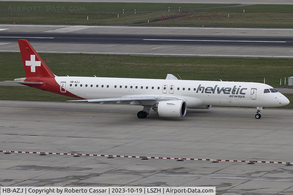 HB-AZJ, 2021 Embraer E195-E2 (ERJ-190-400 STD) C/N 19020057, Zurich Airport