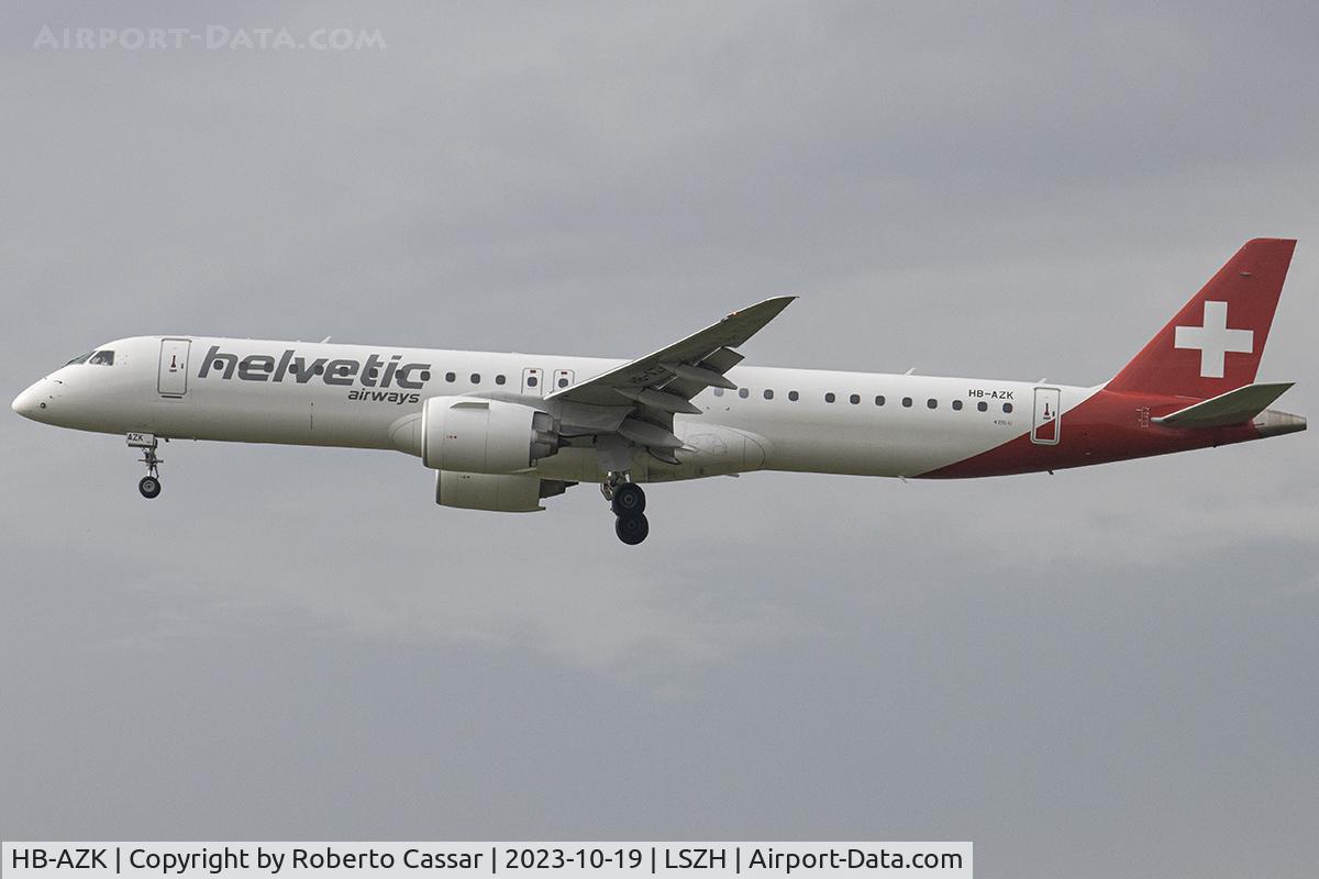 HB-AZK, 2021 Embraer E195-E2 (ERJ-190-400STD) C/N 19020058, Zurich Airport