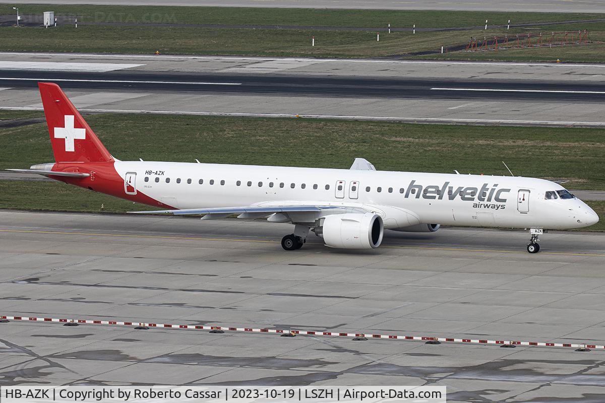 HB-AZK, 2021 Embraer E195-E2 (ERJ-190-400STD) C/N 19020058, Zurich Airport