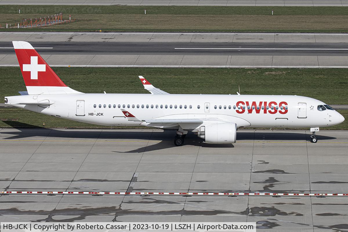 HB-JCK, 2018 Bombardier CSeries CS300 (BD-500-1A11) C/N 55027, Zurich Airport