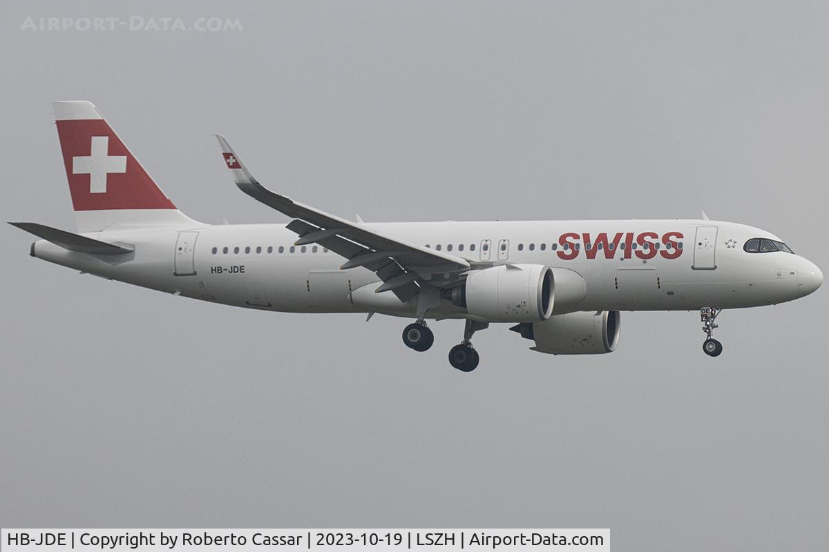 HB-JDE, 2021 Airbus A320-271N C/N 11084, Zurich Airport