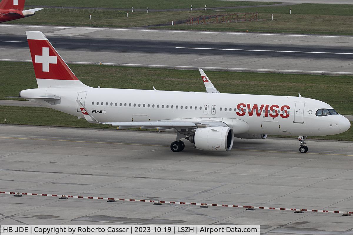 HB-JDE, 2021 Airbus A320-271N C/N 11084, Zurich Airport