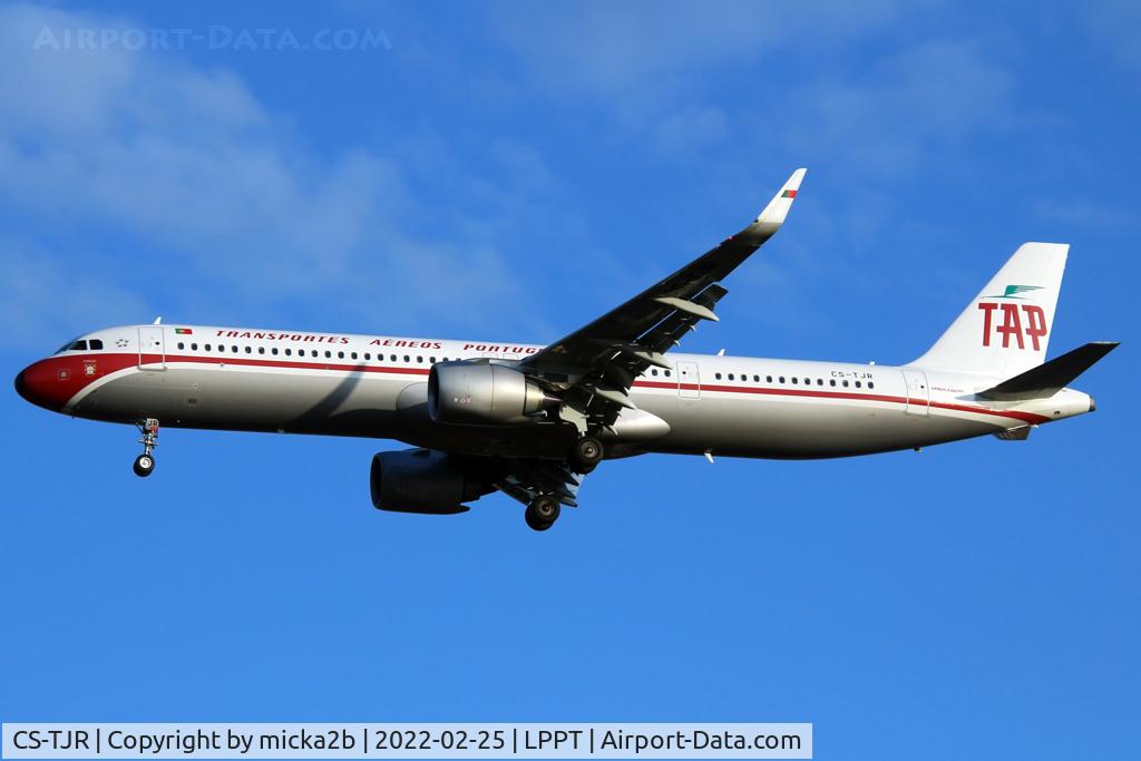 CS-TJR, 2020 Airbus A321-251NX C/N 10105, Landing