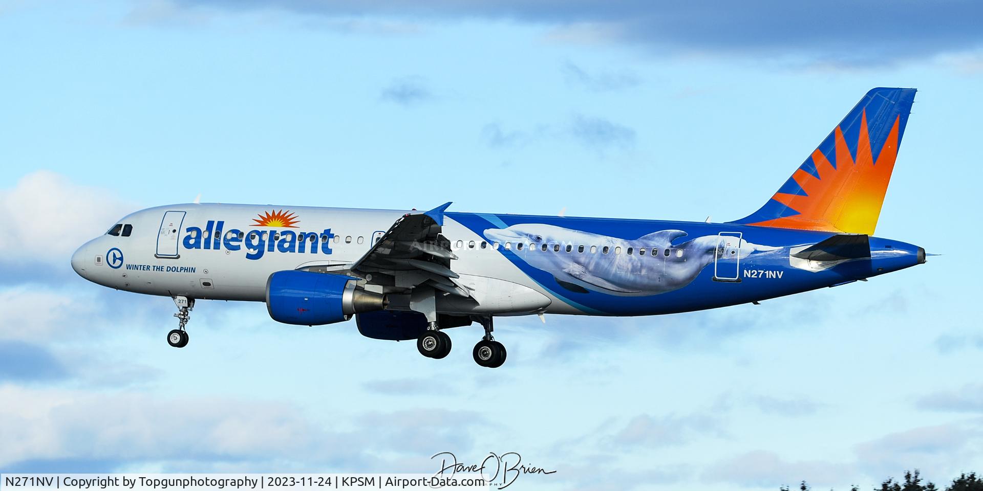 N271NV, 2006 Airbus A320-216 C/N 2932, Winter inbound to cold NH
