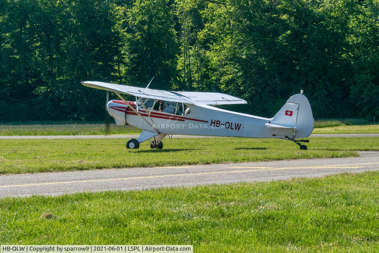 HB-OLW, 1966 Piper PA-18-180 (TSA STC) C/N 18-8337, At Bleienbach