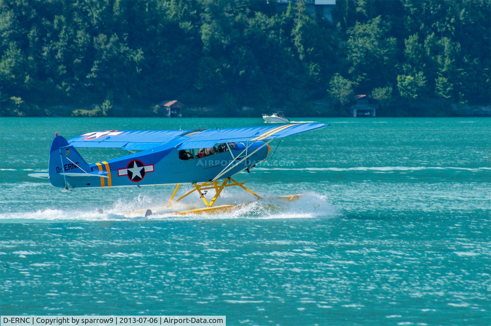 D-ERNC, 1969 Piper PA-18-150 Super Cub Super Cub C/N 18-8777, Seaplane meeting Boenigen, Lake of Brienz