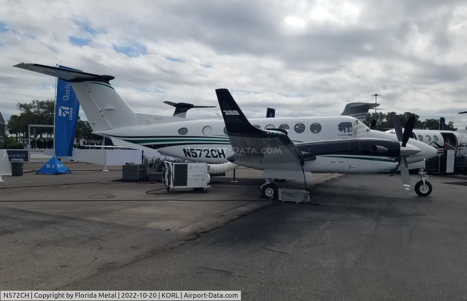 N572CH, 2021 Textron (Beechcraft) B350 C/N FL-1261, King Air 350 zx