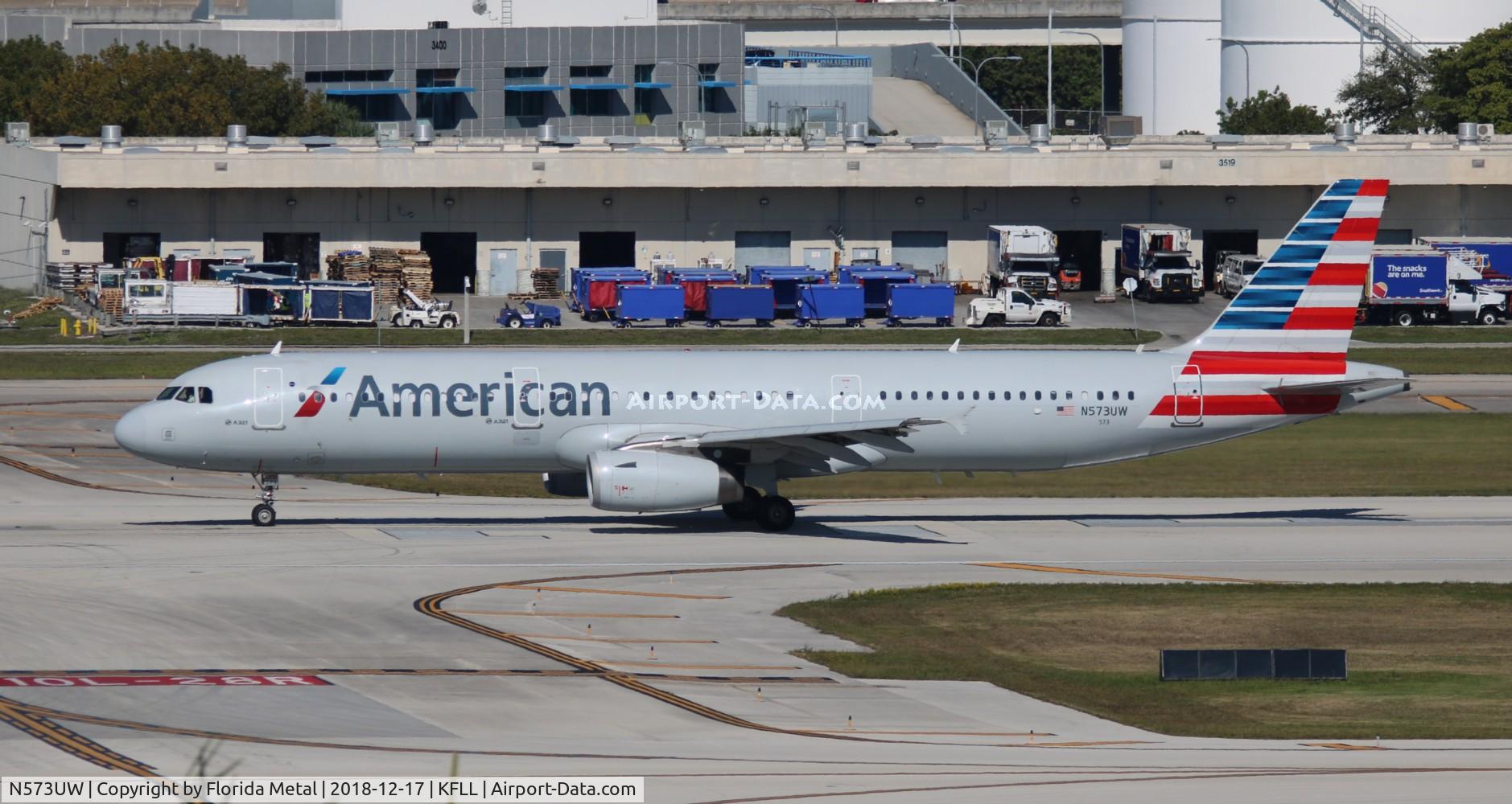 N573UW, 2014 Airbus A321-231 C/N 5939, AAL A321 zx FLL-KDFW