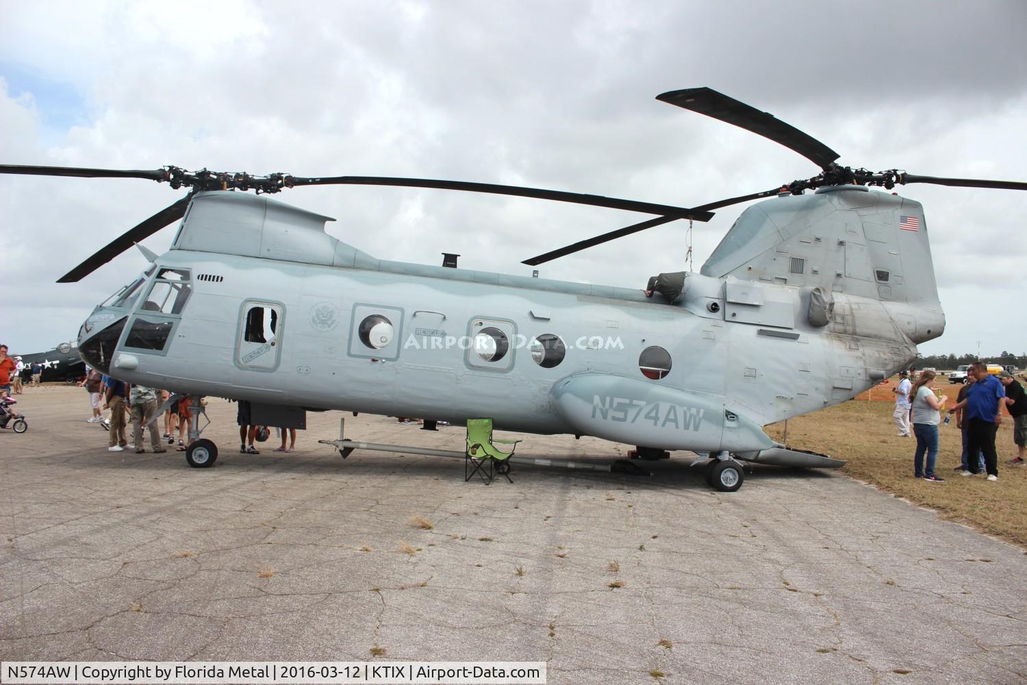 N574AW, Boeing Vertol CH-46E Sea Knight C/N 2196, CH-46 zx