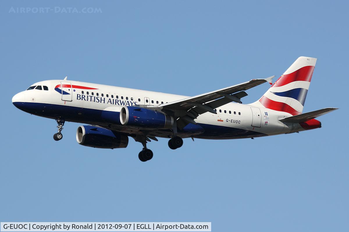 G-EUOC, 2001 Airbus A319-131 C/N 1537, atlhr