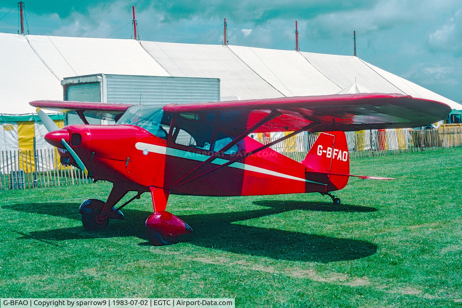 G-BFAO, 1952 Piper PA-20-135 Pacer Pacer C/N 20-674, PFA Rally Cranfield. Scanned from a slide.