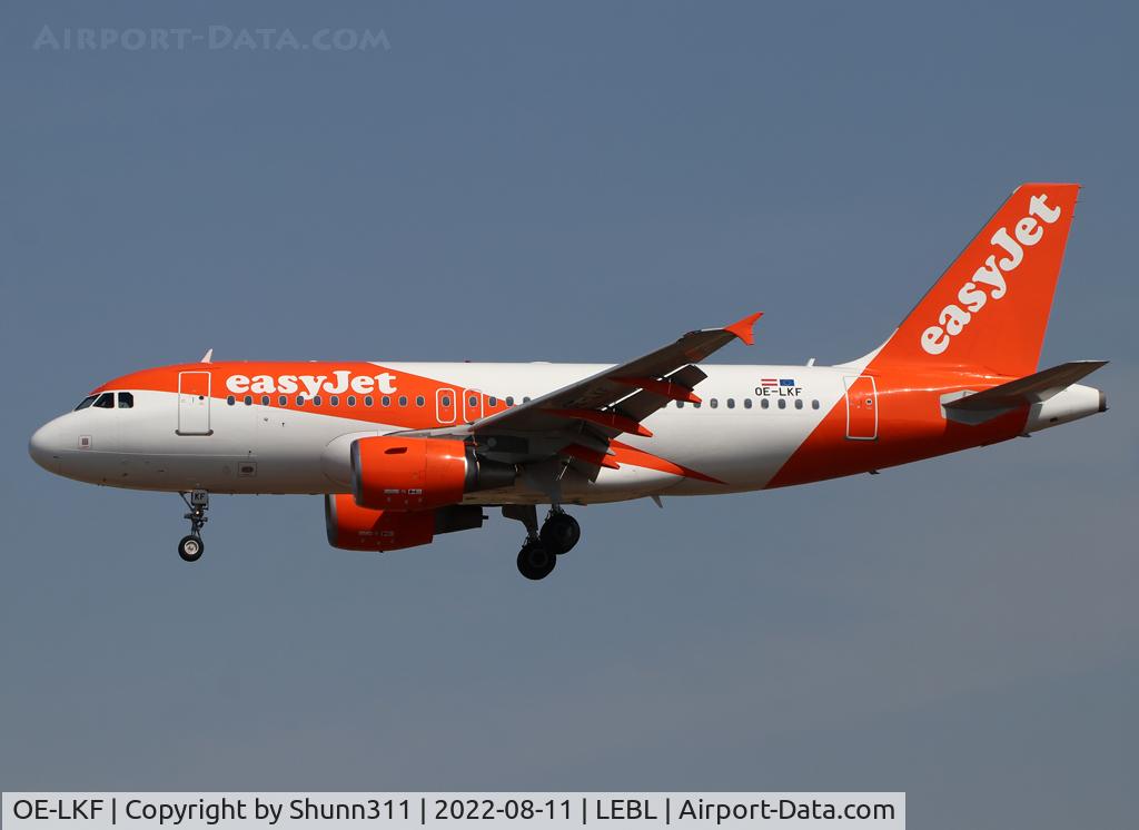 OE-LKF, 2008 Airbus A319-111 C/N 3746, Landing rwy 24R