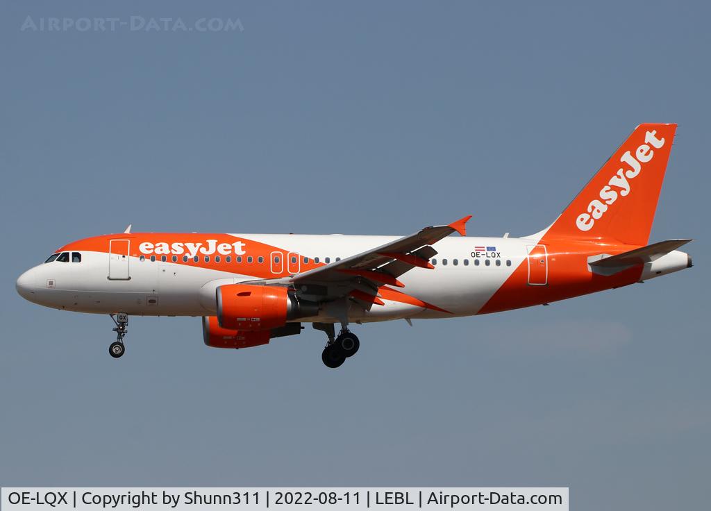 OE-LQX, 2008 Airbus A319-111 C/N 3634, Landing rwy 24R