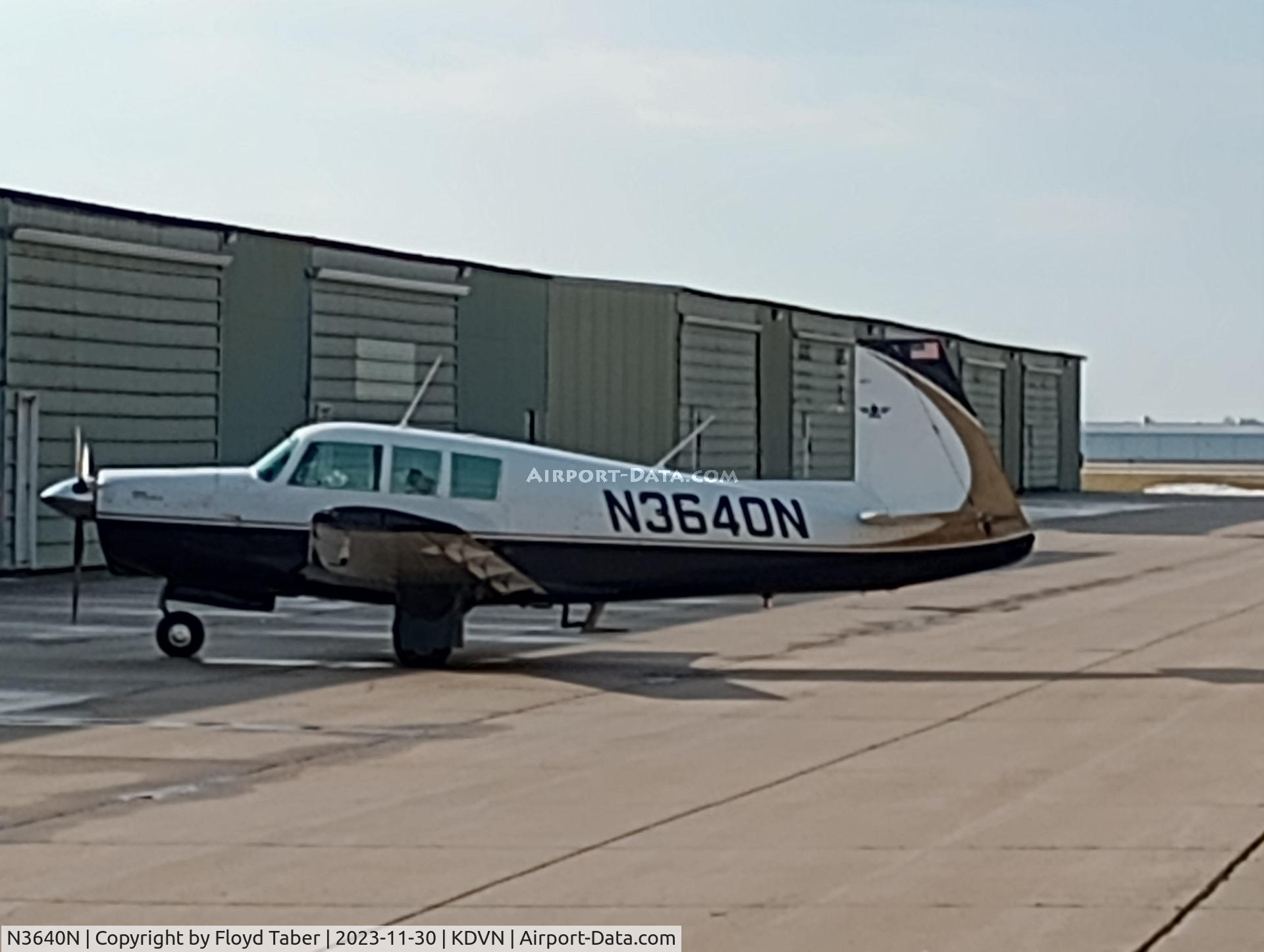 N3640N, 1967 Mooney M-20G Statesman C/N 680021, Just back from a flight
