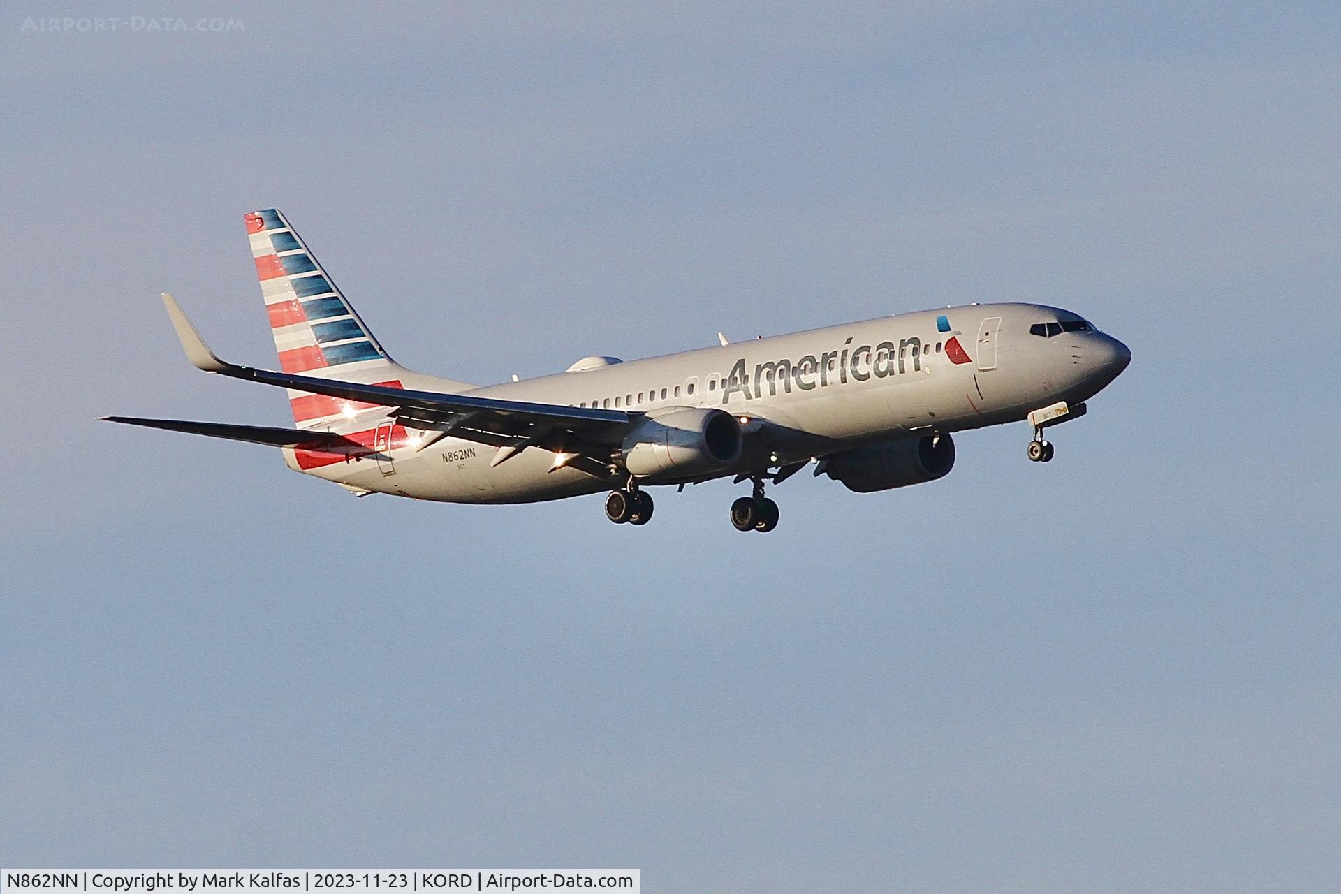 N862NN, 2010 Boeing 737-823 C/N 30905, AMERICAN B738 N862NN AAL470 KPHL-KORD, RWY 10C APPROACH KORD