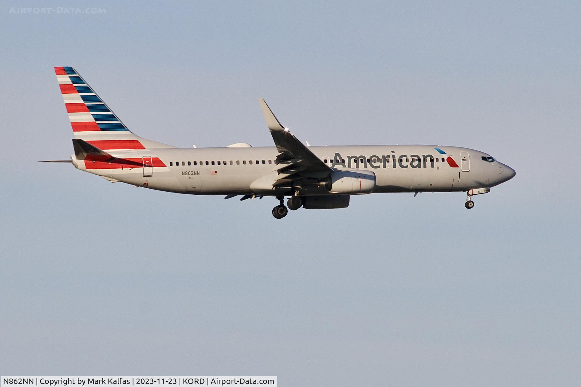 N862NN, 2010 Boeing 737-823 C/N 30905, AMERICAN B738 N862NN AAL470 KPHL-KORD, RWY 10C APPROACH KORD
