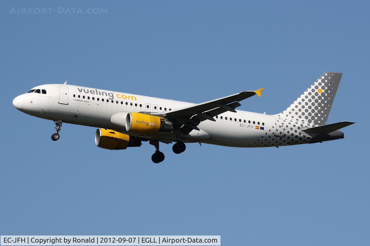 EC-JFH, 2003 Airbus A320-214 C/N 2104, at lhr