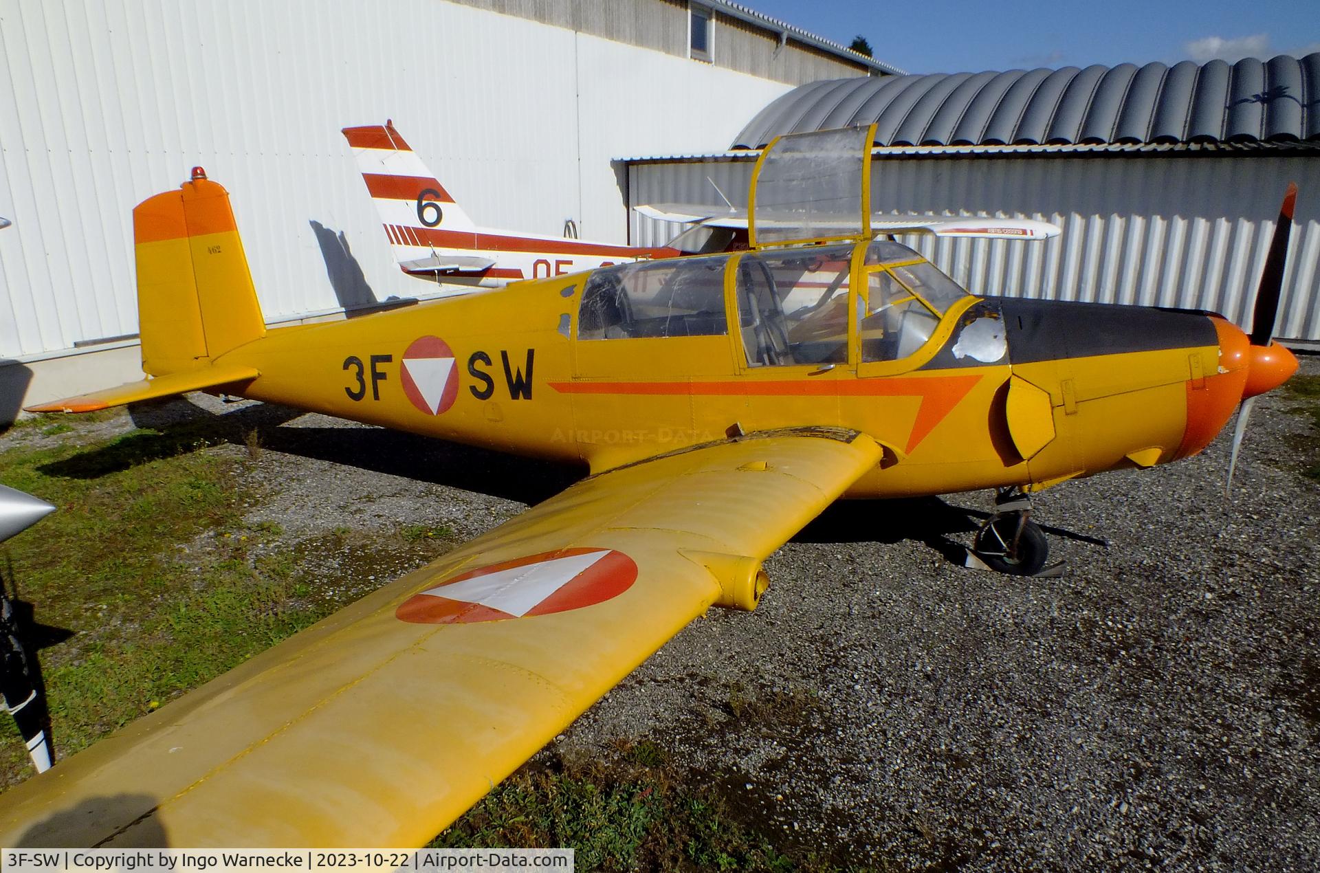 3F-SW, 1964 Saab 91D Safir C/N 91-462, SAAB 91D Safir at the Österreichisches Luftfahrtmuseum (Austrian Aviation Museum), Graz-Thalerhof