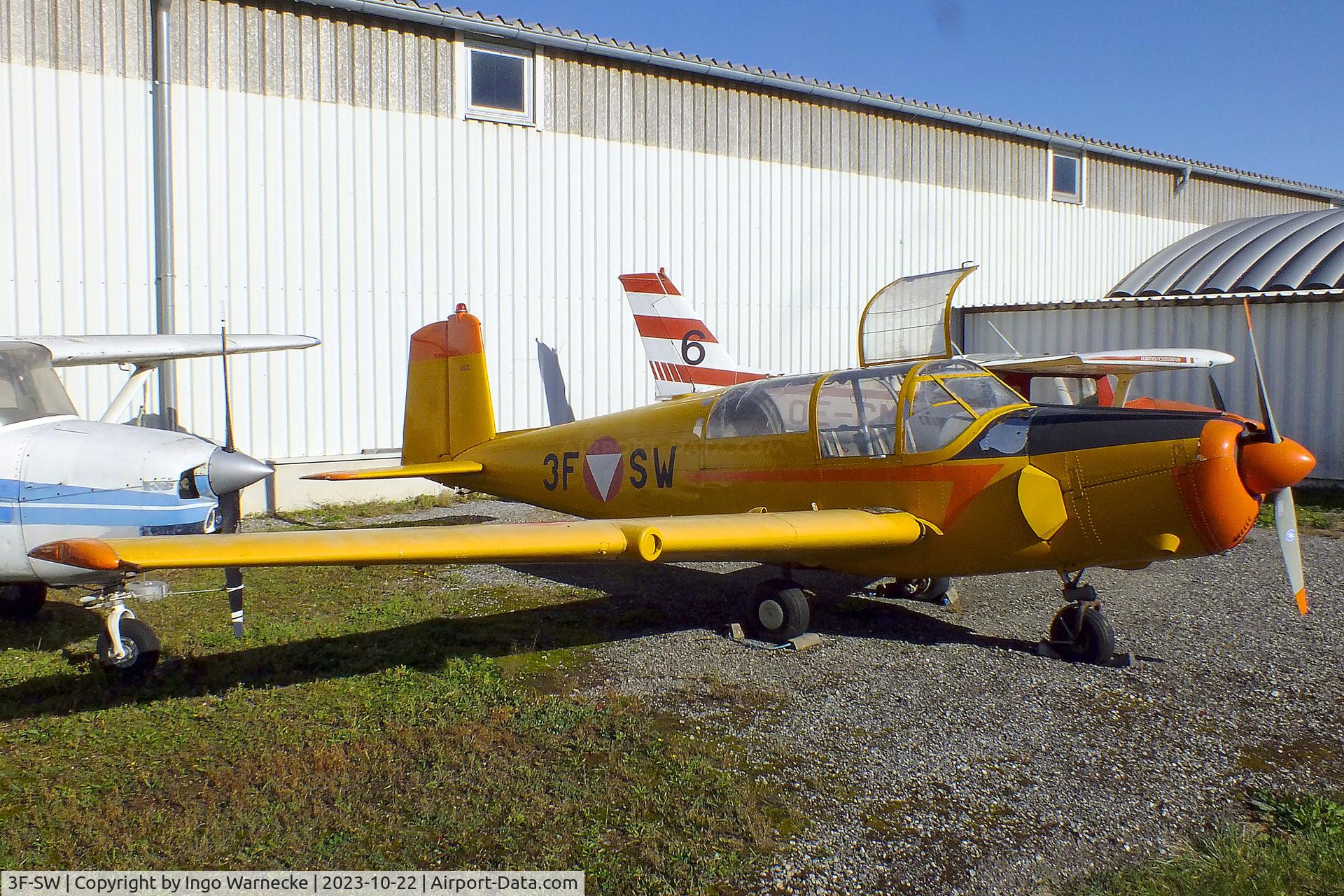 3F-SW, 1964 Saab 91D Safir C/N 91-462, SAAB 91D Safir at the Österreichisches Luftfahrtmuseum (Austrian Aviation Museum), Graz-Thalerhof