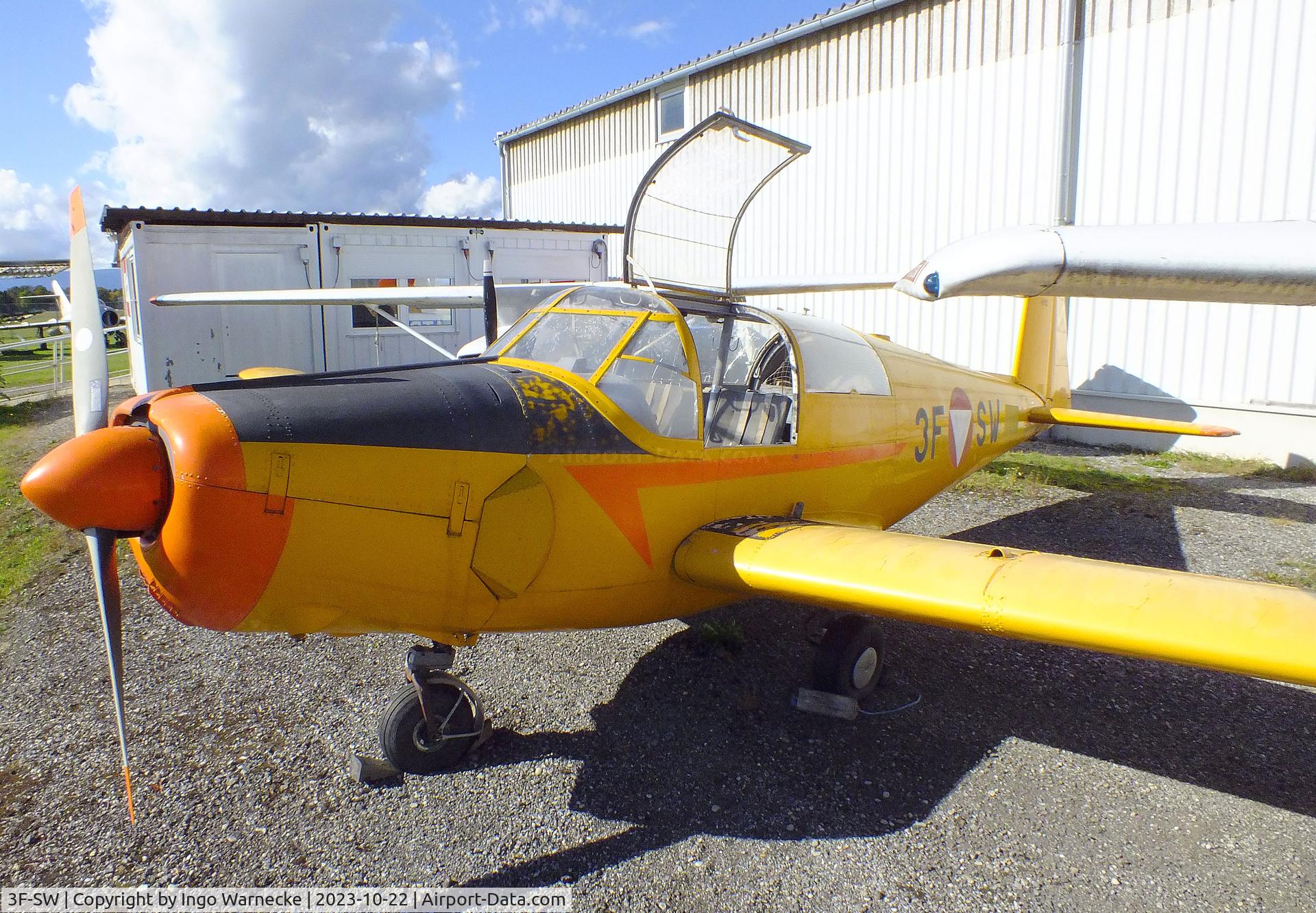 3F-SW, 1964 Saab 91D Safir C/N 91-462, SAAB 91D Safir at the Österreichisches Luftfahrtmuseum (Austrian Aviation Museum), Graz-Thalerhof