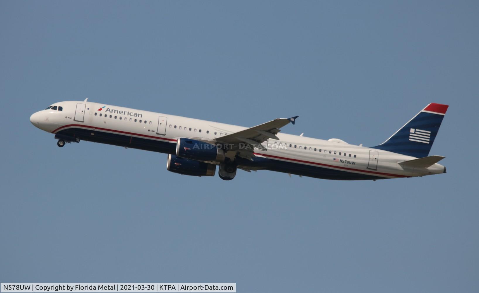 N578UW, 2014 Airbus A321-231 C/N 6035, AAL USAirways retro A321 zx