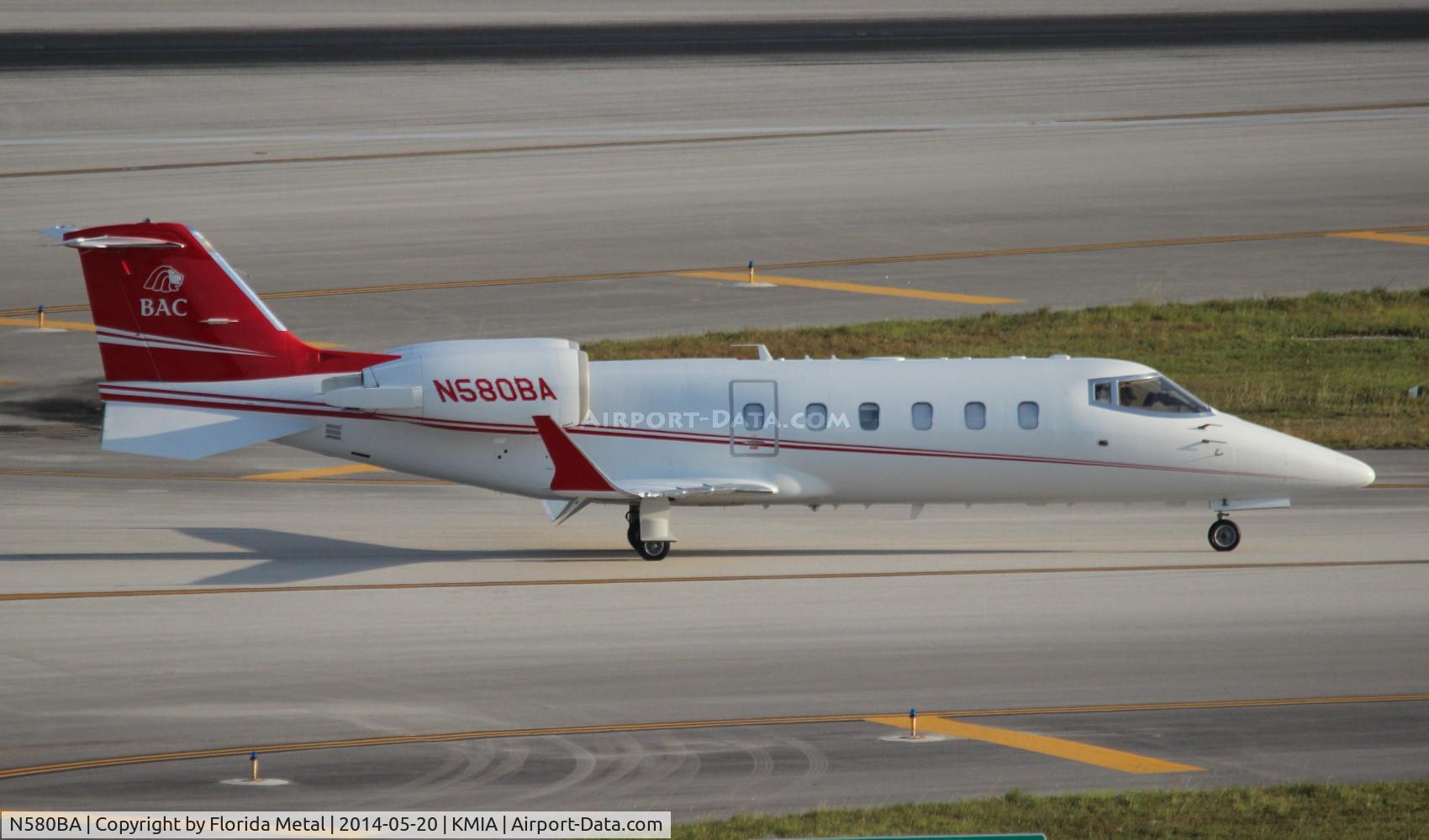 N580BA, Learjet Inc 60 C/N 292, Lear 60 zx