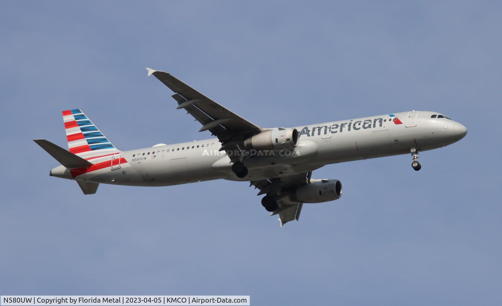 N580UW, 2014 Airbus A321-231 C/N 6133, AAL A321 zx KORD-MCO
